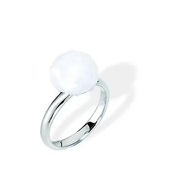 Morellato Women's Ring Size 12 Agate White Black & White SCU09012 Steel • $30.74