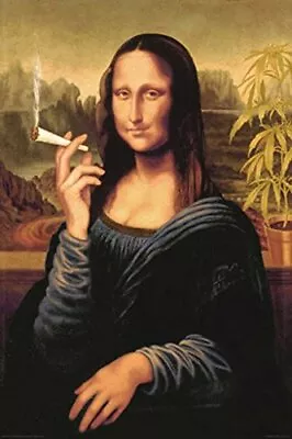 Mona Lisa Smoking Poster Poster Print 24x36 • $13.49