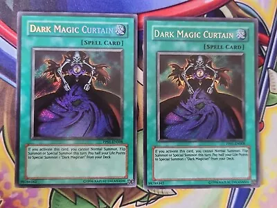 £4 • Buy X2 Dark Magic Curtain PP01-EN008 Secret Rare Yugioh Card