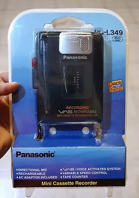 Panasonic RQ-L349 Portable Mini Cassette Recorder Black -New Sealed Package Wear • $69.99