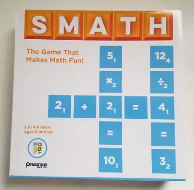 Pressman - SMATH -Fun Math Skill Building Educational Game For 2-4 Players New • $14.95