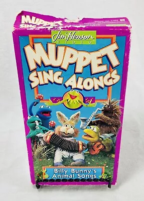 Muppet Sing Alongs Billy Bunny’s Animal Songs VHS • $9.80