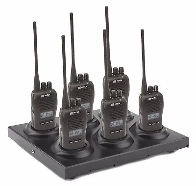 Mitex Pro Six Pack Uhf 5w Licensed Handheld Two Way Radio With 6 Bay Charger • £875