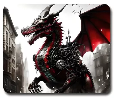 STEAMPUNK Inspired Mechanical DRAGON - Mousepad / Mouse Pad -FANTASY Gaming GIFT • $8.95