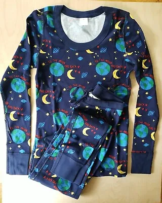 Nwot Hanna Andersson Women's Organic Love You To The Moon Pajamas S 4 6 • $69.99