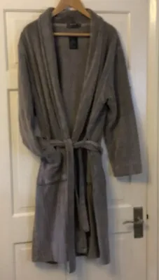 Gents Next Grey Towelling Dressing Gown SZ L • £15