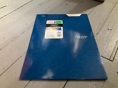 Mead Five Star 4 Pocket Laminated Paper Folder 12.5  X 9.5  BLUE • $5