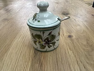 Vintage  Mustard Pot With Spoon • £5