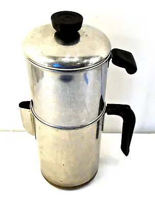 Vintage Pre-1968 REVERE WARE Drip-O-Lator 8 Cup Coffee Pot Copper Clad Bottom • $59.95