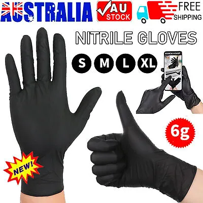 1000THICK Disposable Nitrile Gloves Rubber Blend Powder Free Industrial Mechanic • $22.69