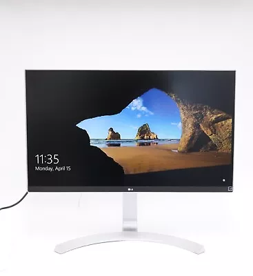 LG 27MU88-W 27  LED Monitor DP 2x HDMI USB-C 3840 X 2160 4K USB 16:9 W/ Stand • $154.99