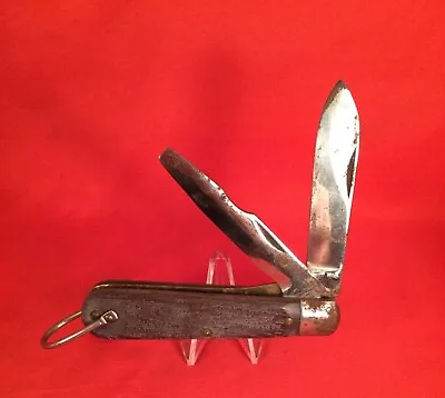 Vintage M.Klein & Sons Radio Linemans Pocket Knife With Etch Old Antique Knife. • $21.99