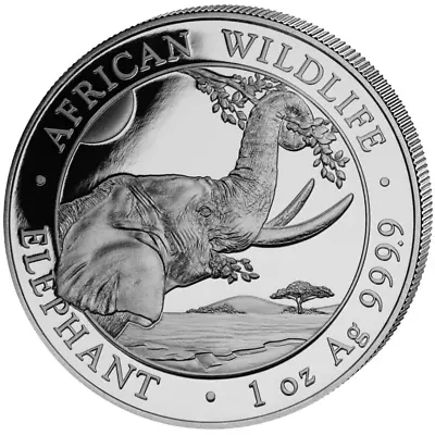2023 Somalia Republic 1ozt 999 Silver Elephant Rounds Stunning Proof Like Coins • $1.25