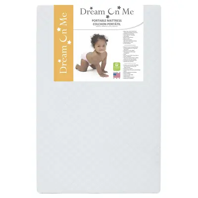 Dream On Me Holly 3” Mini Crib Mattress | Portable & Waterproof | Hypoallergenic • $42.99