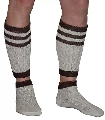 Cotton Men Boys Lederhosen SOCKS M L XL 2XL Long 2 Pc German Hunting Oktoberfest • $29