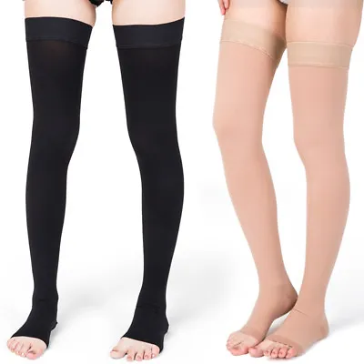 Thigh High Compression Stockings 20-30 MmHg Medical Surgical Socks Varicose Vein • $40.30