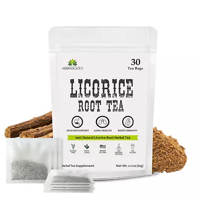 Licorice Root Tea Promote Respiratory Health And Aid In Digestion 30 Bags • £15.82