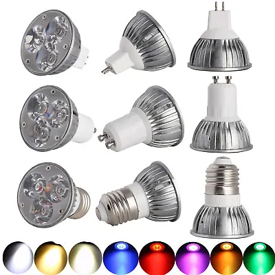 MR16 LED Spotlight 12v Dimmable GU10 E27 Spot Lights RGB Bulb 3W 110V 220V Lamp • $4.59