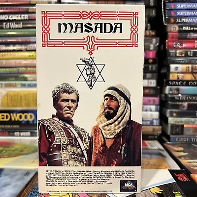 Masada 1981 VHS TV Miniseries Peter O'Toole Stauss David Warner Historical Drama • $13.99