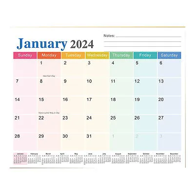 Magnetic Refrigerator Calendar Fridge Magnet 18-month 2024-2025 • £13.42