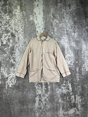 Vintage Christian Dior Monsieur Men’s Medium Sleep Shirt Beige Pajama • $20.99