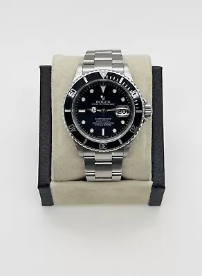 2006 Rolex 16610 Submariner Date Black Stainless Steel • $7200