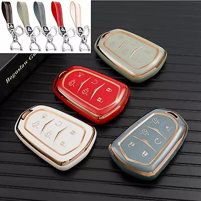 6 Button Smart Remote Key Fob Case Cover Shell For Cadillac Escalade 2015-2019 • $9.59