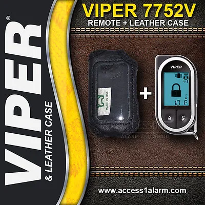Viper 7752V 2-Way LCD Replacement Remote Control And Leather Case Combo • $179.99