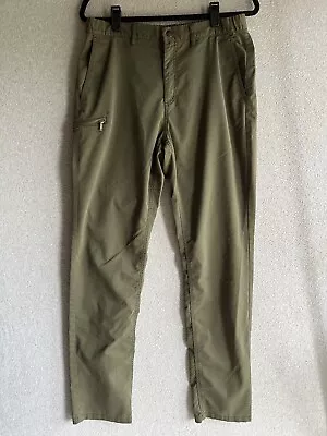 J Crew Olive Green Hiking Outdoor Cargo Side Pocket Men Pants 32x34 • $19.99