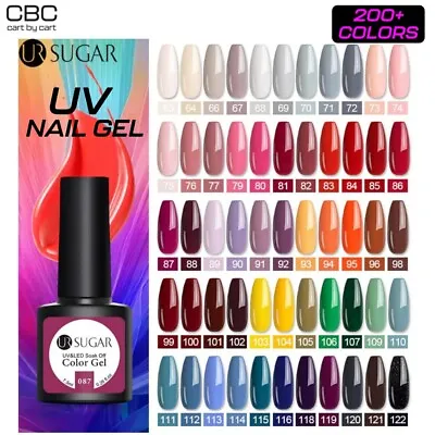 Color Glitter Nail Gel Polish UV LED Varnish Soak Off Manicure Top & Base Coat  • $2.54