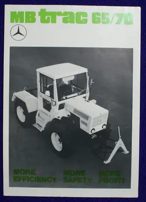 MERCEDES-BENZ MB Trac 65/70 TRACTOR BROCHURE AGRICULTURE FARM FARMING SPEC DATA • £50