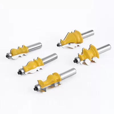 Architectural Molding Router Bit Profile Edge Cutter Set 1/4  1/2  8mm Shank • $14.27