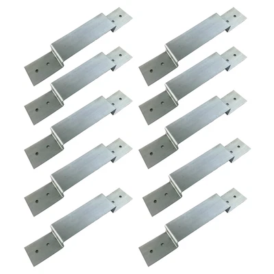 £9.99 • Buy Fence Panel Security Post Bracket 10 Pack Galvanised 4 X 4  150mm X 150mm