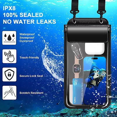 2 Pieces Touch Screen Cell Phone Dry Bag Cell Phone Waterproof Bag  High Definit • $19.99