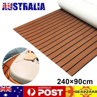 EVA Foam Boat Flooring Sheet Brown Marine Teak Decking Carpet For Yacht AU • $53.99