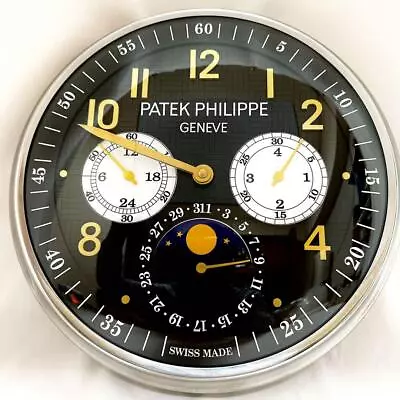 PATEK PHILIPPE Wall Clock Black Accessories Dedicated Box Expedited Novelty • $1200