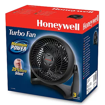 Honeywell Turbo Fan For Home Office Kitchen 25% More Silent Wall Mounted FAN • £23.88