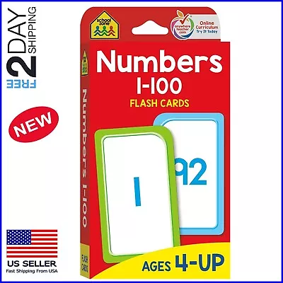 Numbers Flash Cards 0 100 For Kids 4 5 6 Preschool Learning Toddlers Educational • $7.25