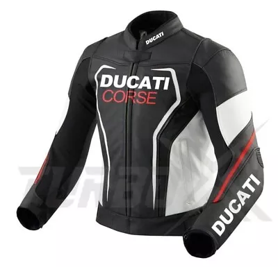 2024 Ducati Motorbike Leather Racing Motogp Jacket Motorcycle Jackets-m-l-xl-2xl • $123.30