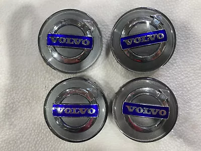 Volvo Silver Center Hub Caps For S60 V70/XC70 S80 XC90 C70 S40 V50 C30 OEM • $16.95