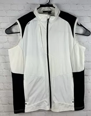 RLX Ralph Lauren Men's Size XL White Activewear Windbreaker PGA Golf Vest • $25.51