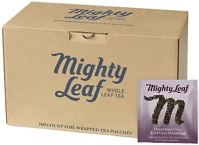 Mighty Leaf Earl Grey Decaf Tea 100 Tea Pouches • $81.99