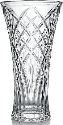 £29.19 • Buy Glass Vase, 30cm Tall Crystal Flower Vase Lead-free Large Flared Table Vase For