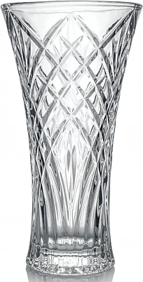 £29.19 • Buy Glass Vase, 30cm Tall Crystal Flower Vase Lead-free Large Flared Table Vase For