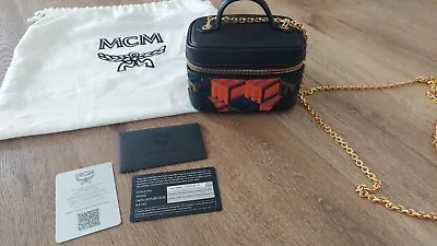 Mcm Rockstar Vanity Case Cubic Monogram Jacquard X-mini • $198