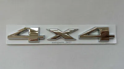 $9.59 • Buy Silver Chrome 4X4 Auto Car Logo Decal Emblem Sticker For JEEP Dodge Ford Truck