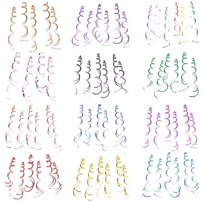 6 PACK Hanging Swirls Party Supplies Ceiling Decoration Wedding Birthday Spiral • £2.49