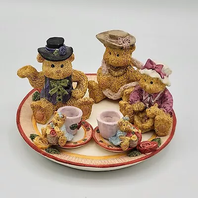 1995 Youngs Inc  Bear Miniature Tea Set Collection  Hand Painted 30227 • $9.95
