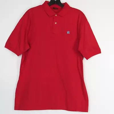 Vintage Chaps Ralph Lauren Polo Shirt Mens XL Red Short Sleeve Made In Japan • $18.88