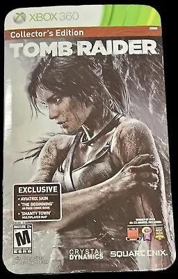$1 • Buy Tomb Raider 2013 Microsoft XBOX 360 Collector's Edition W/Figure Map Poster Book